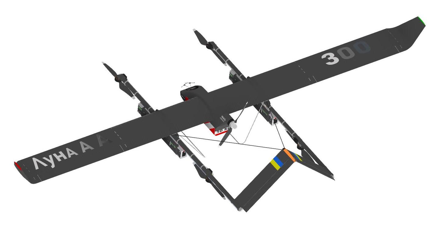 带电池的 VTOL 无人机