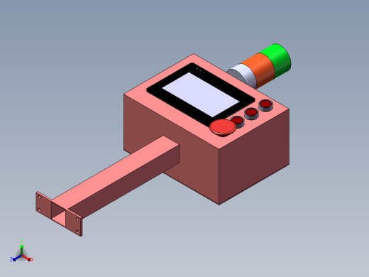 设备控制机箱正等轴测缩略图