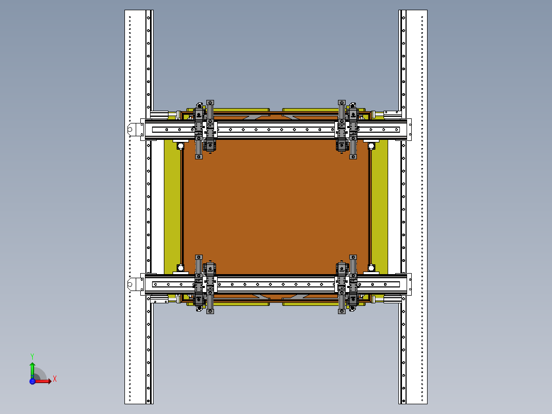 电气箱拼装焊接工装前视图