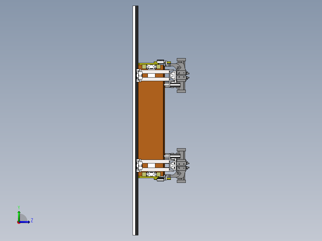 电气箱拼装焊接工装左视图