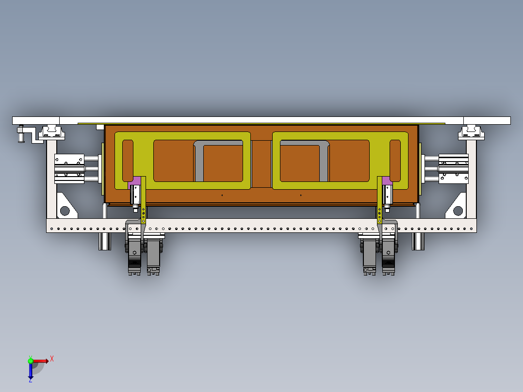 电气箱拼装焊接工装俯视图