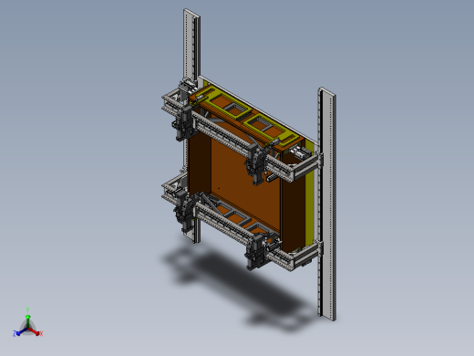 电气箱拼装焊接工装正等轴测缩略图