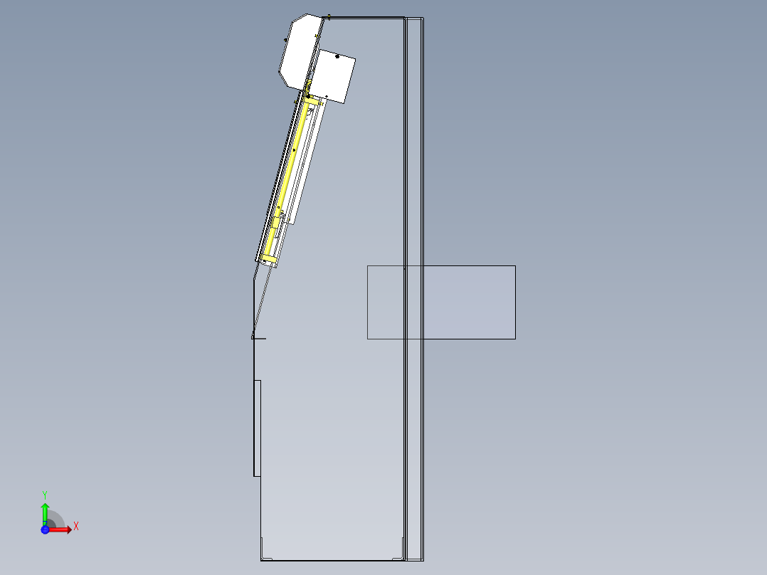 带轮_皮带+锥齿轮机构前视图