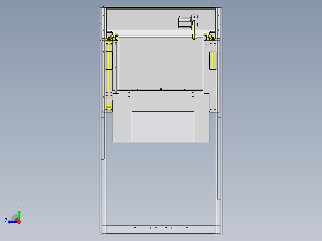 带轮_皮带+锥齿轮机构右视图