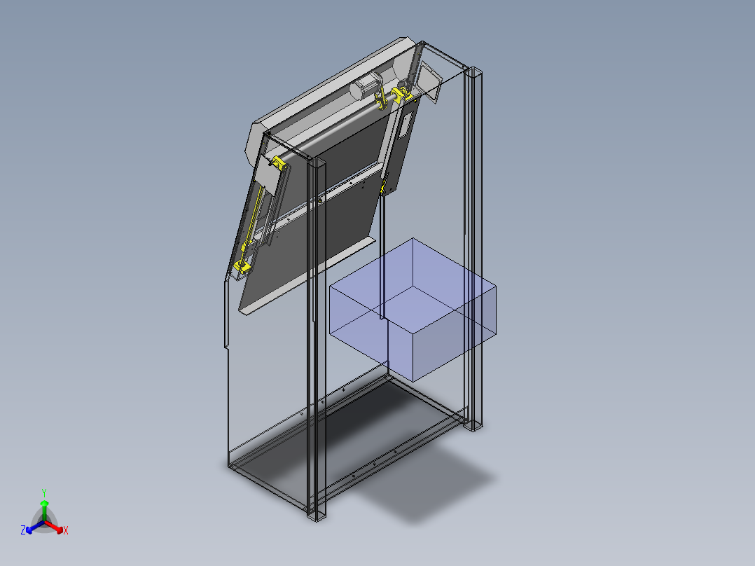 带轮_皮带+锥齿轮机构正等轴测图