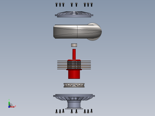 涡轮泵爆炸数模前视缩略图