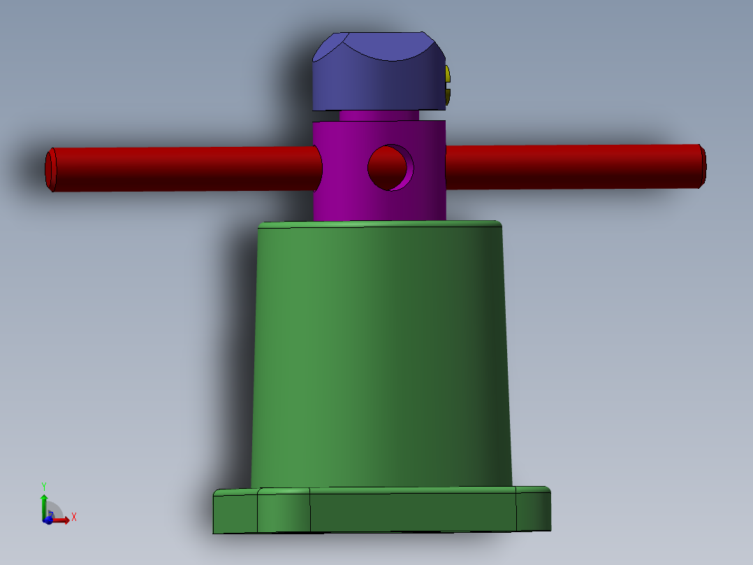 螺旋千斤顶图纸模型三维机械设计素材主视图