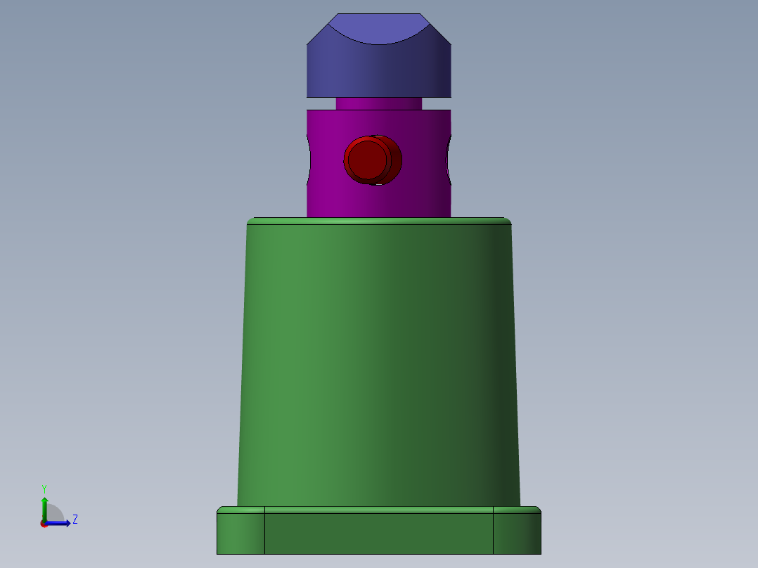 螺旋千斤顶图纸模型三维机械设计素材左视图
