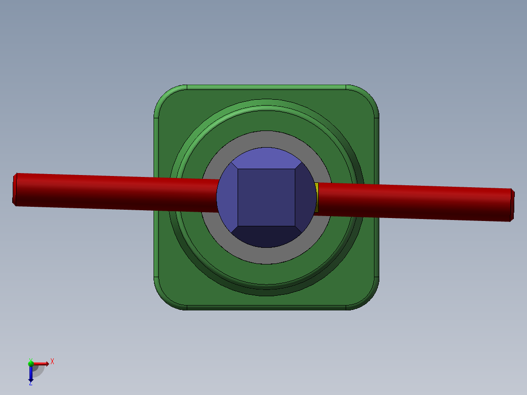 螺旋千斤顶图纸模型三维机械设计素材俯视图