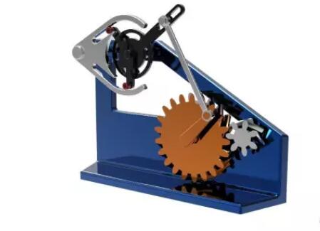 槽轮与螺旋齿轮传动机构