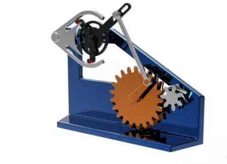 槽轮与螺旋齿轮传动机构缩略图