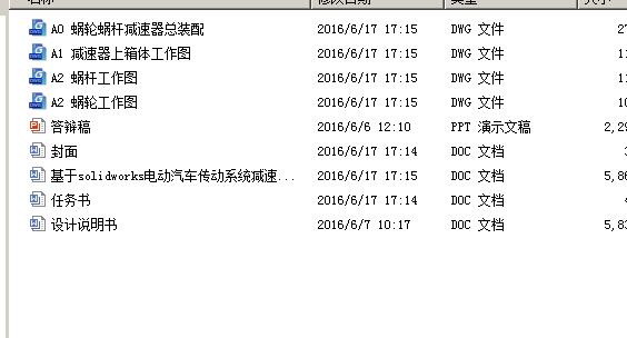电动汽车传动系统减速器方案优化设计 包含CAD图纸说明文档参考
