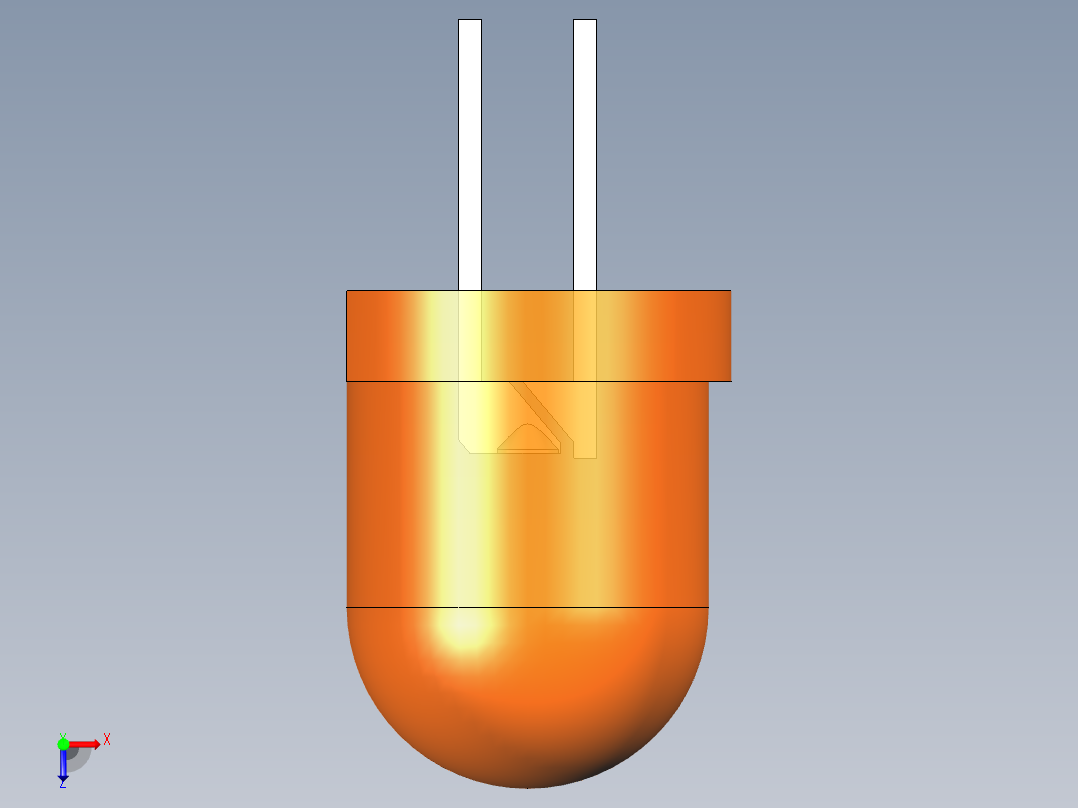 LED_Round_Orange_D8.0mm俯视图