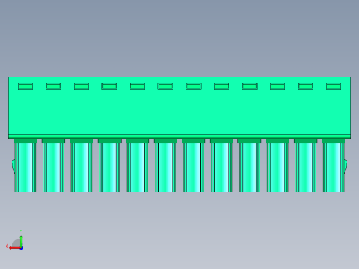 DEGSON 15EDG 系列 3.81mm 插拔式接线端子-15EDGK-3.81-12P-14-00AH后视缩略图