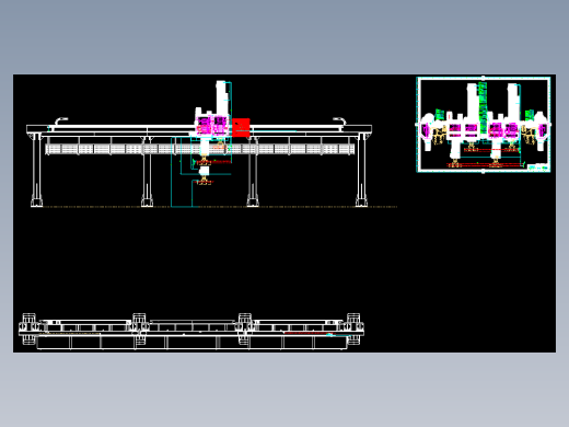 -重型轴类形状零件双Z轴桁架自动化系统