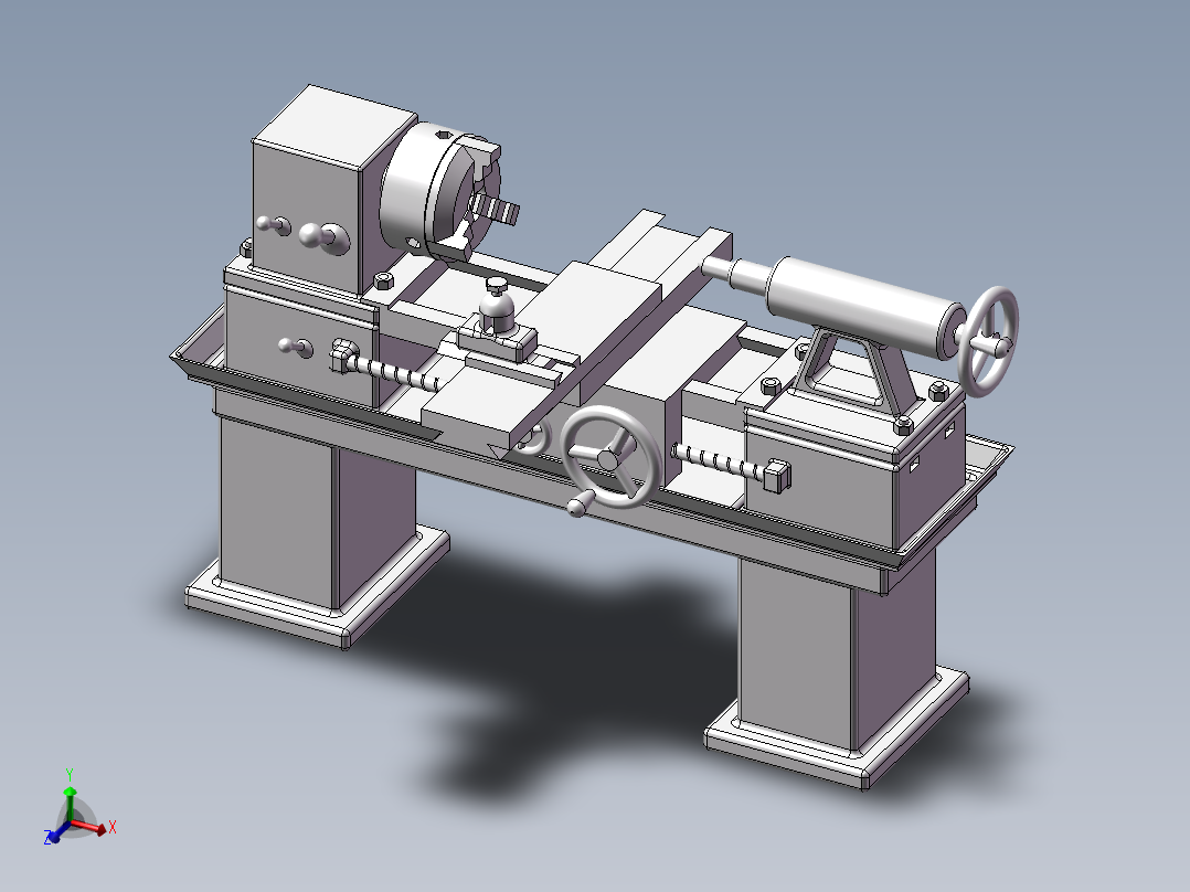492精密车床主视图