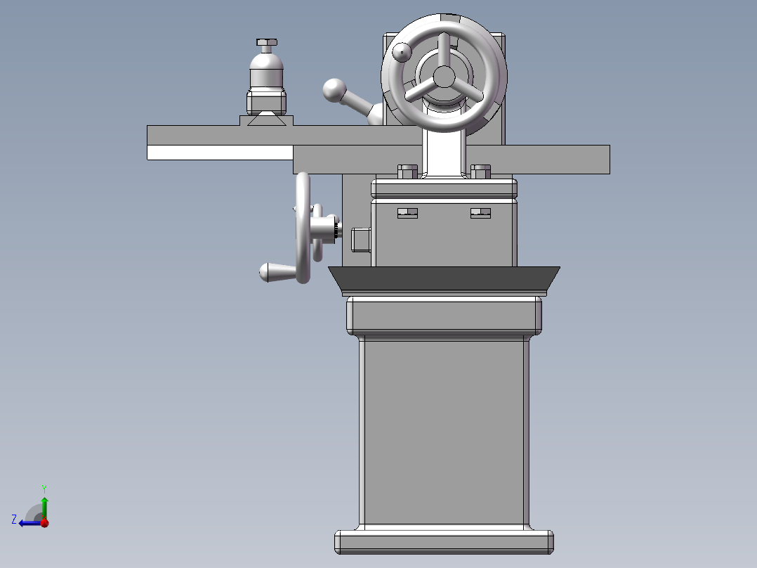 492精密车床右视图