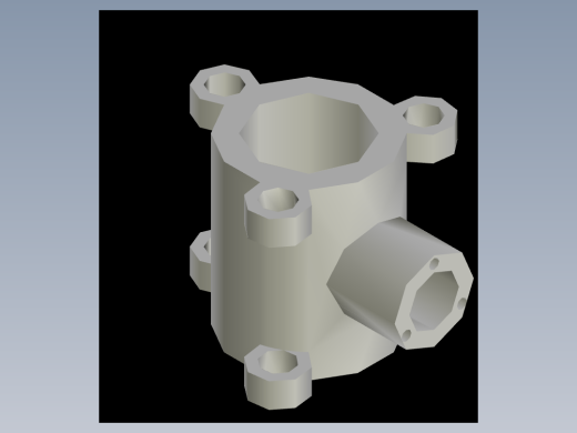 CAD格式机械制图二维100例练习-77 阀管模型