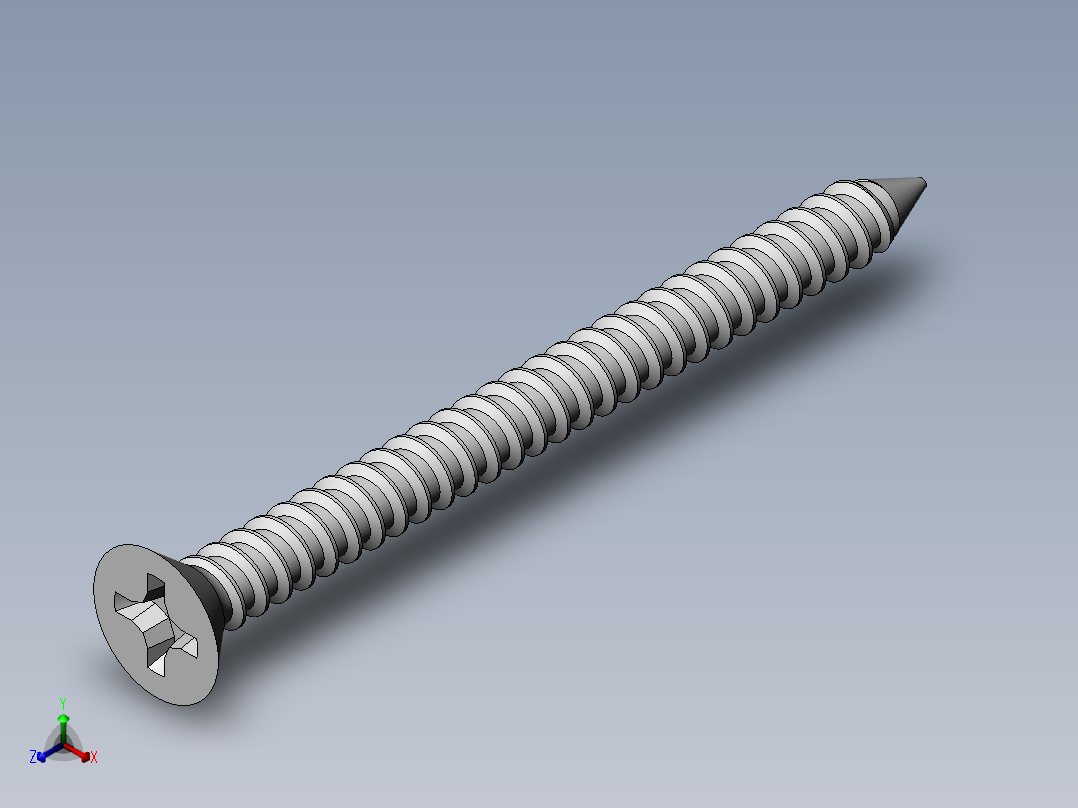 m3-13-to-40-沉头自攻螺丝-Screw M3 x 35 for Wood.SLDPRT