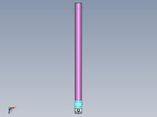 东锦齿条传动DH210G-L167-S3000-BU-减速机+P750W.STEP俯视缩略图