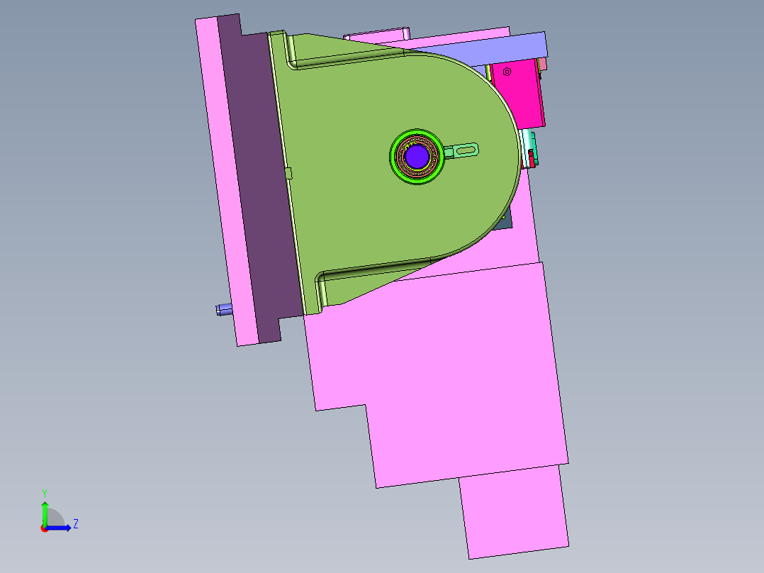 易于安装的进气歧管工装左视图