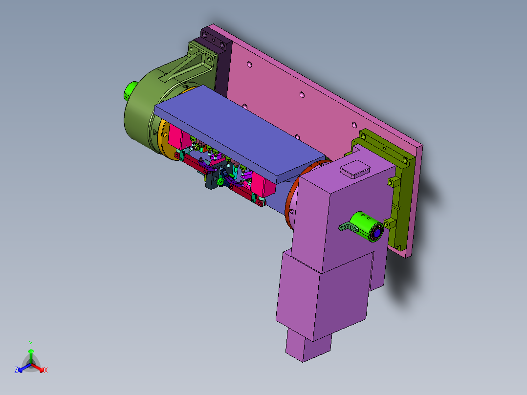 易于安装的进气歧管工装正等轴测图