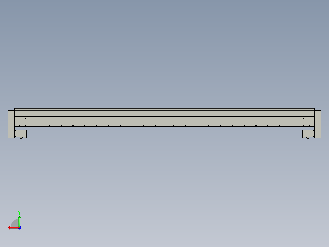 威洛博双电机滑台-VF14D2-S1000-BLR-P40-C6后视图