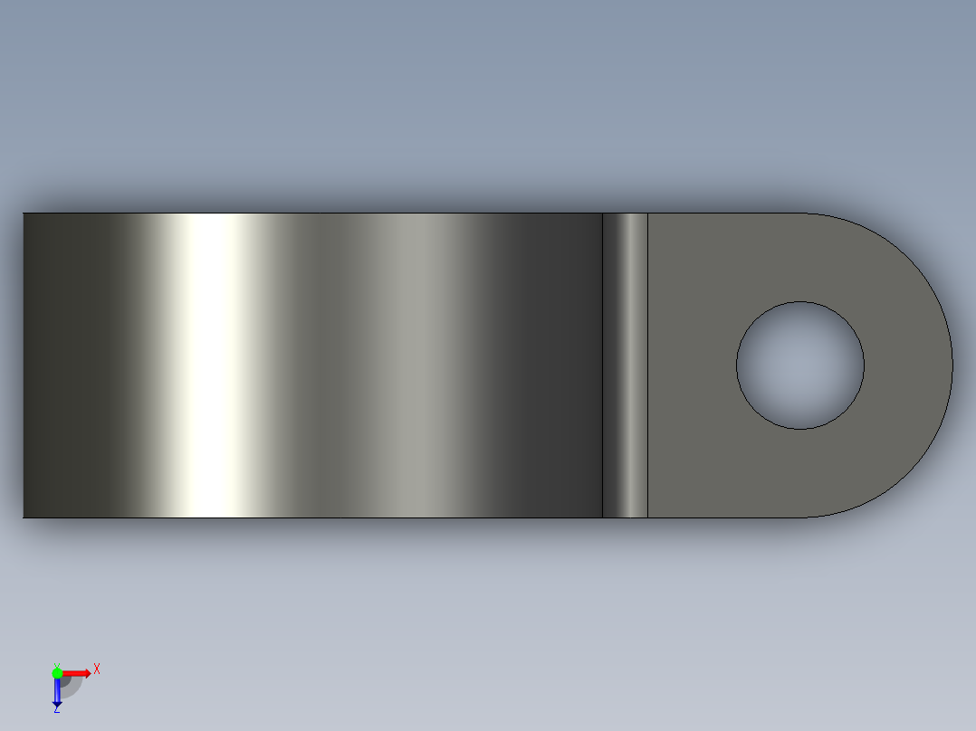 HP 系列 P 夹-H9P-BK俯视图