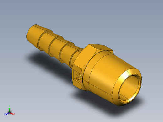 倒齿式工业管接头Hose Barb to Male Pipe 125HBL-4-4