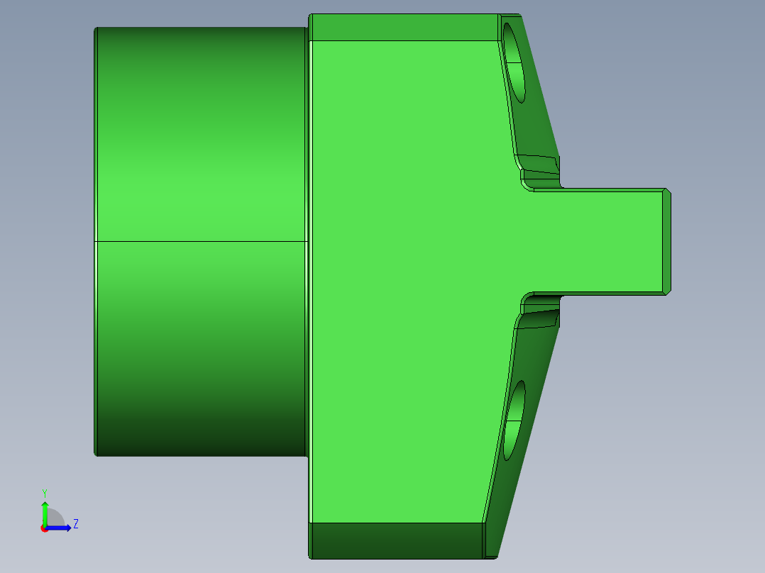 货车零件液压工装夹具设计【含三维图】左视图