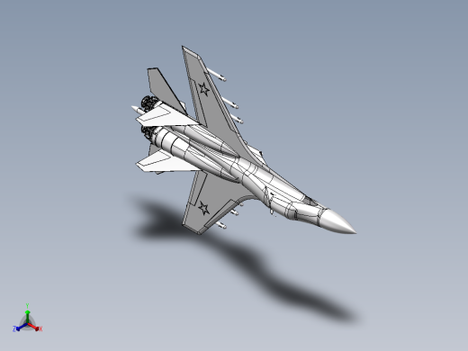 su35战斗机正等轴测缩略图