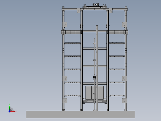 自动立体停车场-直立升降装置前视缩略图