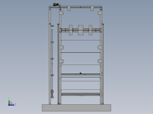 自动立体停车场-直立升降装置左视缩略图