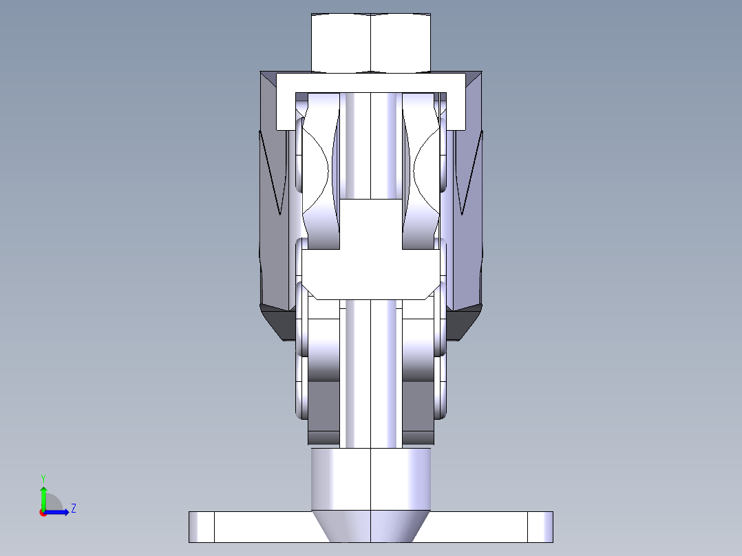 德克斯TUNKERS气缸数模T2-45U左视图