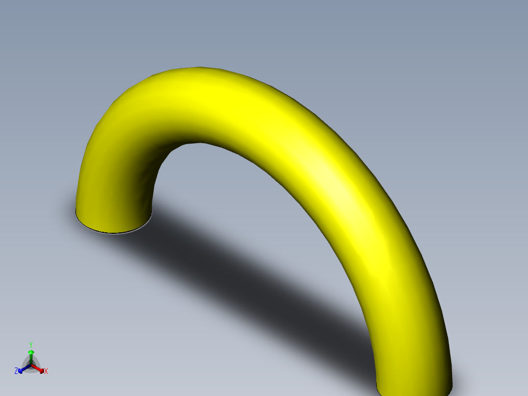 180deg 3r inch elbow主视图