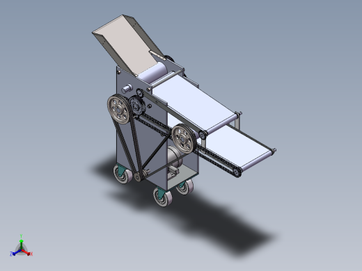 饺子皮机方案设计含sw三维正等轴测缩略图