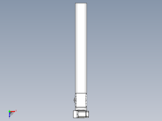 同步带全封闭直线模组TPA-HCB-105D-90-L750-LU-C-P20-N3俯视缩略图