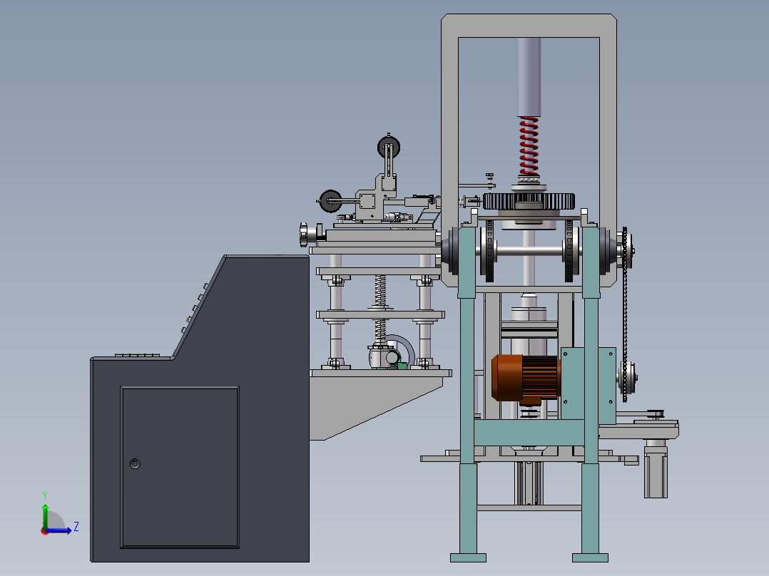 齿轮跳动检查仪左视图