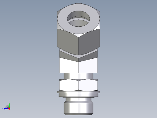 卡套式工业通用硬管接头EO_Adjustable_locknut_45_deg_elbow_VEE16SRCF右视缩略图