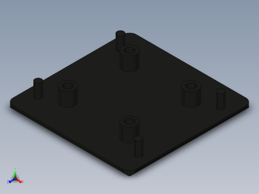 型材-BR 90X90L COVER CAP KJN516214正等轴测缩略图