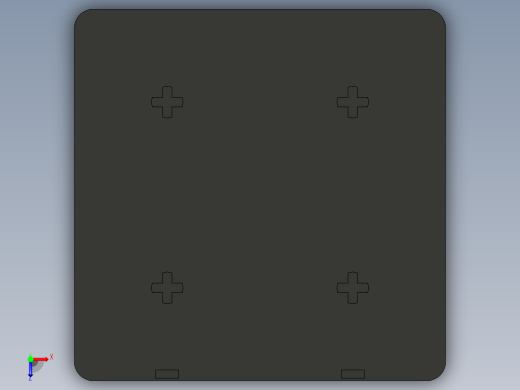 型材-BR 80X80 COVER CAP KJN529039俯视缩略图