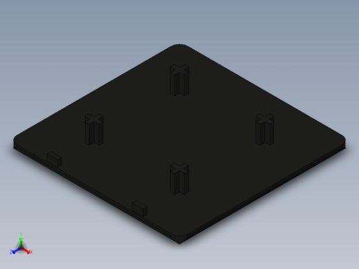 型材-BR 80X80 COVER CAP KJN529039正等轴测缩略图