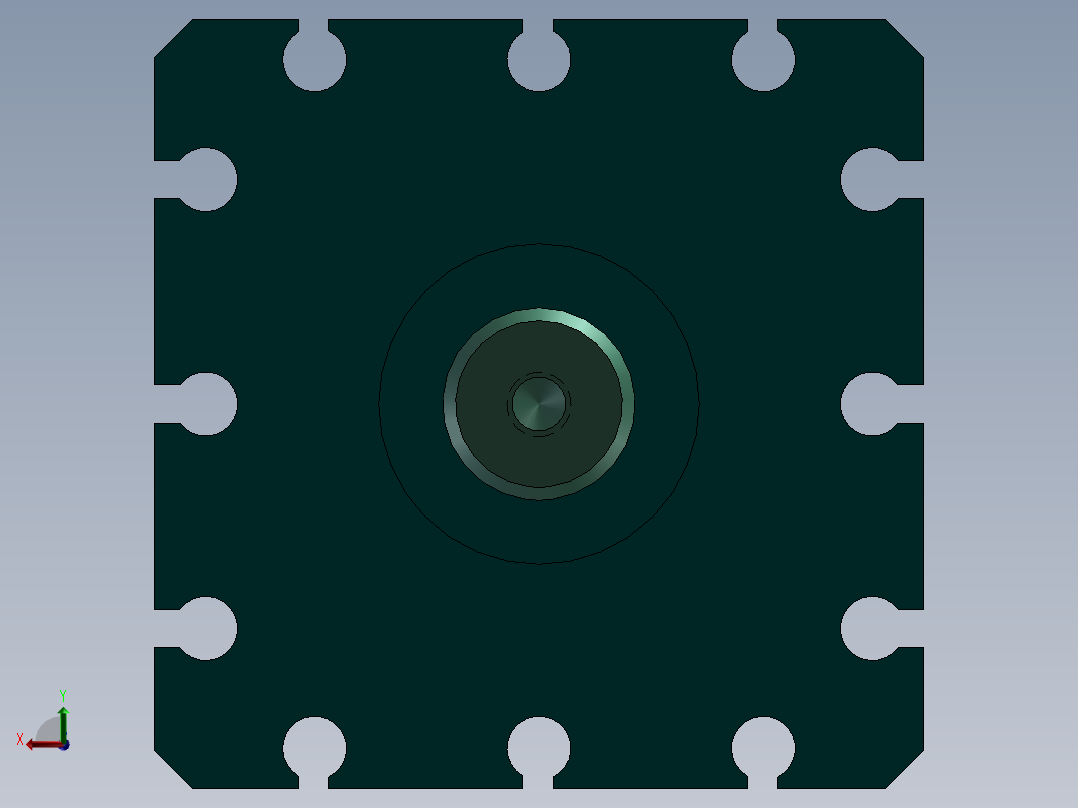 S5 单作用气缸后视图