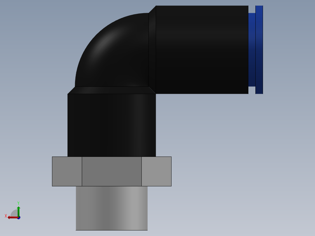 Ø6 x 1-8G COTOVELO 90° MACHO GIRAT. (C02470618)后视图