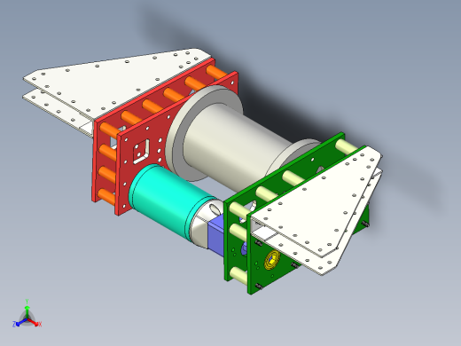 爬升绞车总成--stp