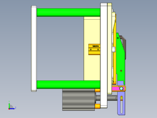 app10_lcd_cover_al-笔记本CNC工装夹具三维模型CNC3左视缩略图