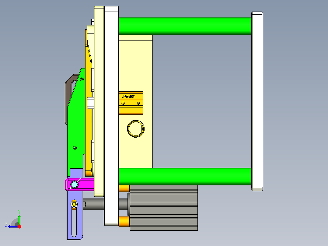 app10_lcd_cover_al-笔记本CNC工装夹具三维模型CNC3右视图