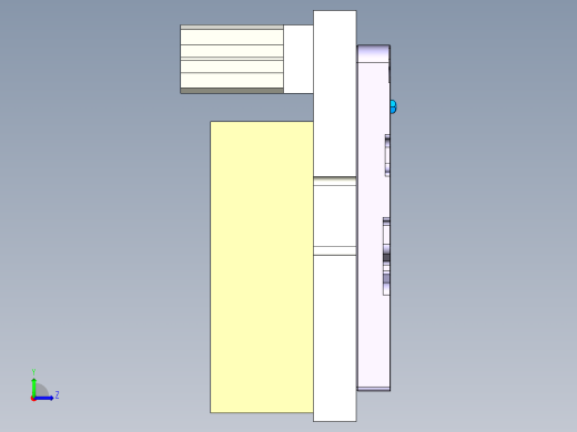 CS19-C-CNC2-180925笔记本CNC工装夹具三维模型左视缩略图