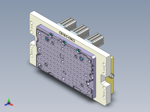CS19-C-CNC2-180925笔记本CNC工装夹具三维模型正等轴测缩略图