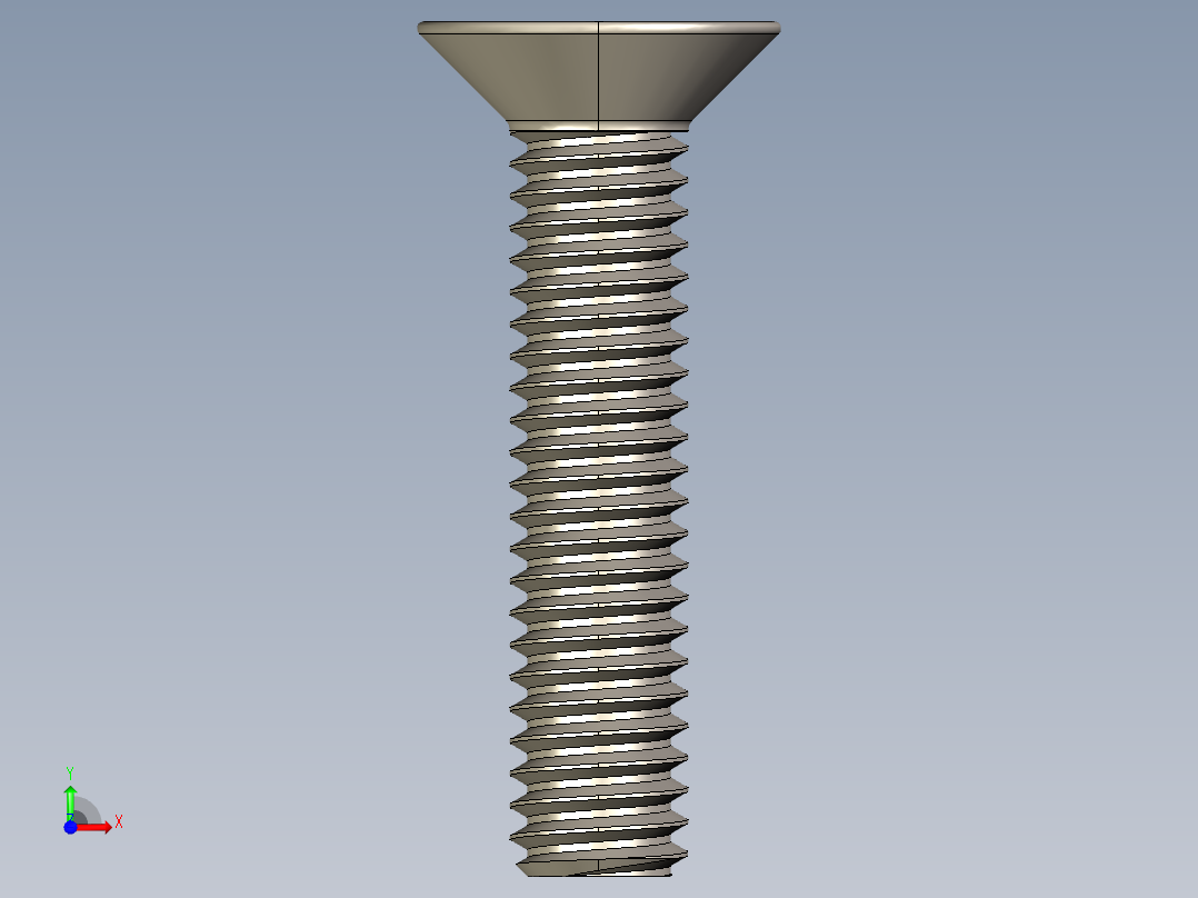 Screw_ISO_10642_M2x12_A2.STEP前视图